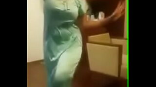 Indian Aunty Dance To hand do without Obese Interior